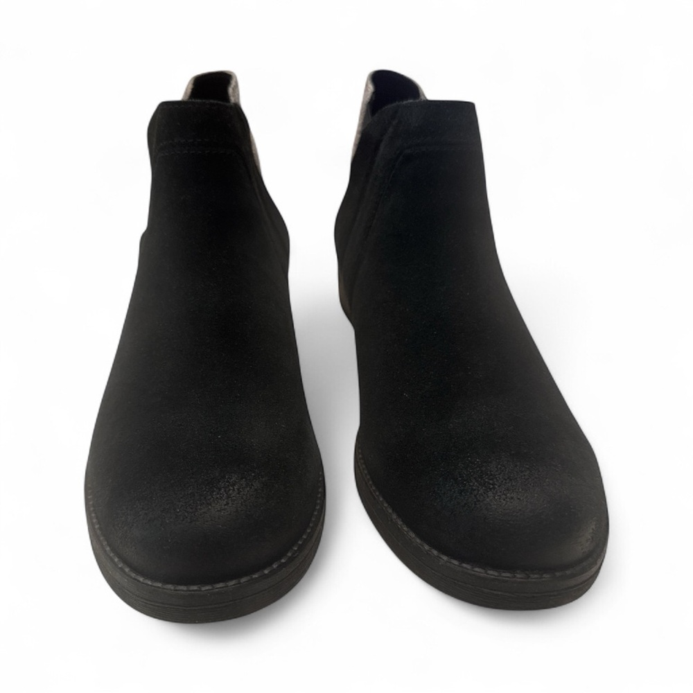 Clarks Black Ankle Boots with Snake Skin Detail - Picture 3 of 4